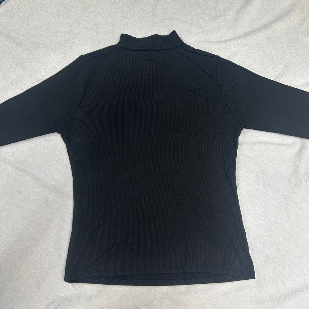 Black Turtleneck Top